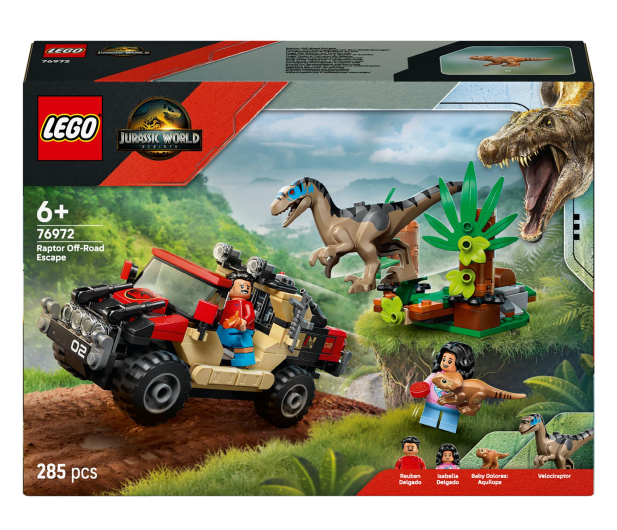 LEGO Jurassic World 76972 Ucieczka terenówką przed raptorem - 1331734 - zdjęcie